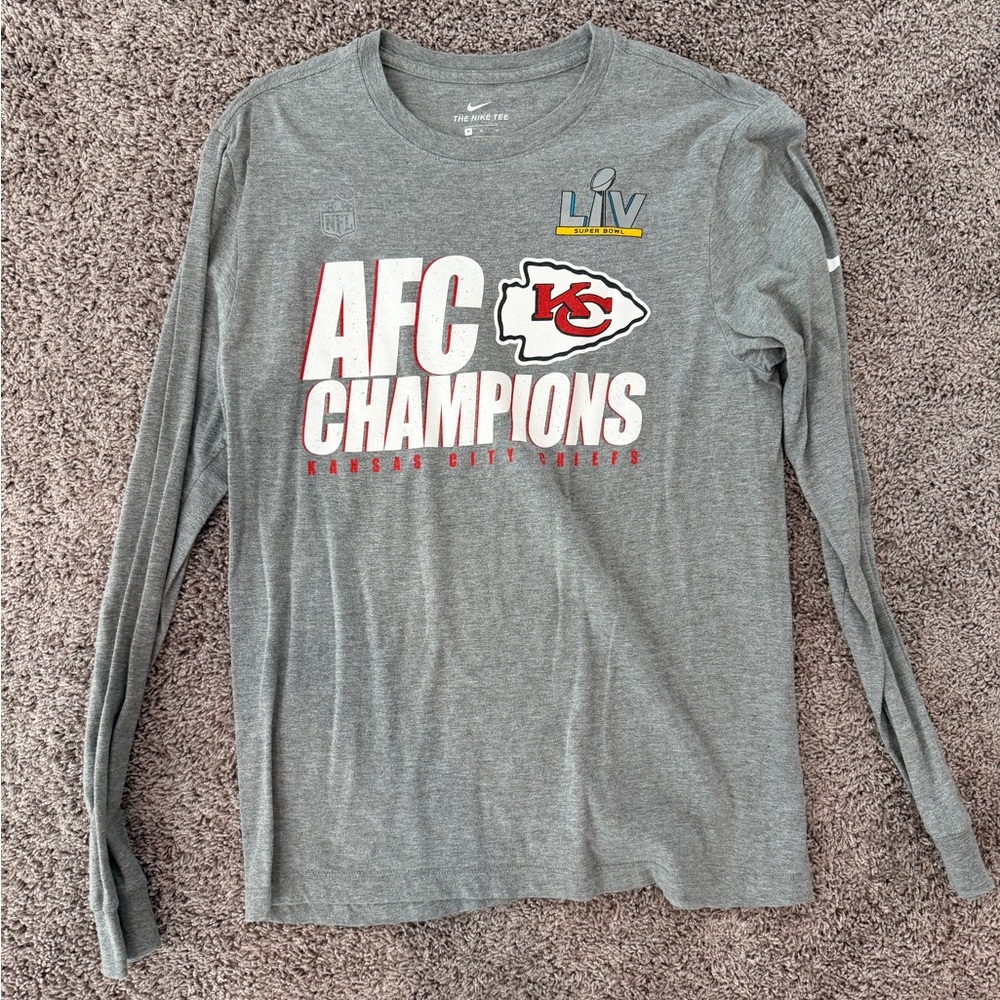 Chiefs Long Sleeve Tee Size Medium